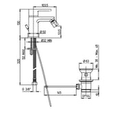 خلاط حمام اكوا بالفيداج كروم ديورافيت
